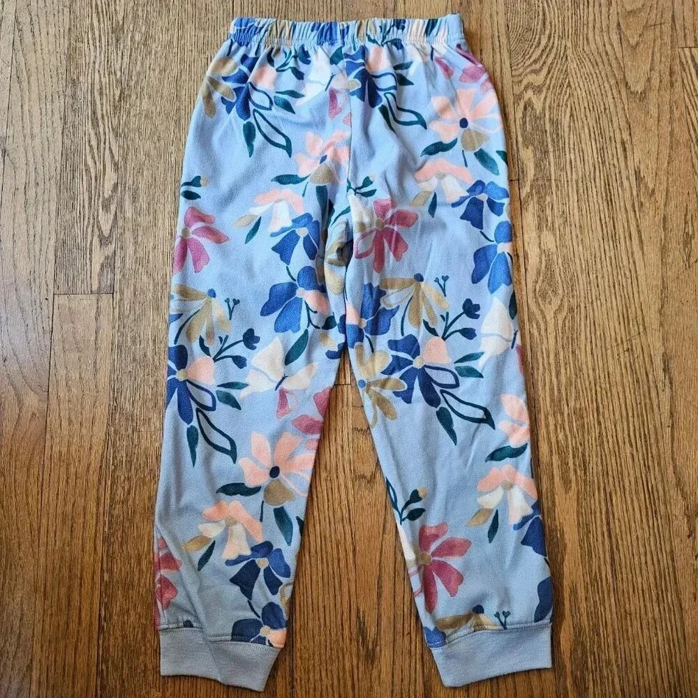 Carter's flower pajamas set fleece girls size 6/6A